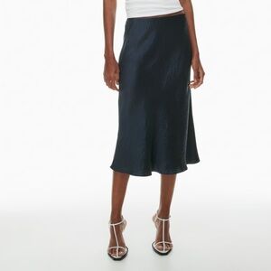 Aritzia Babaton Slip Satin Midi Skirt